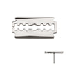 Titanium Threadless Razor Blade Top
