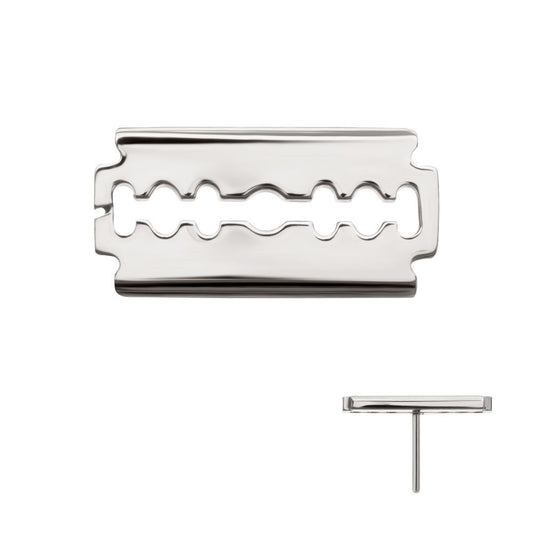 Titanium Threadless Razor Blade Top