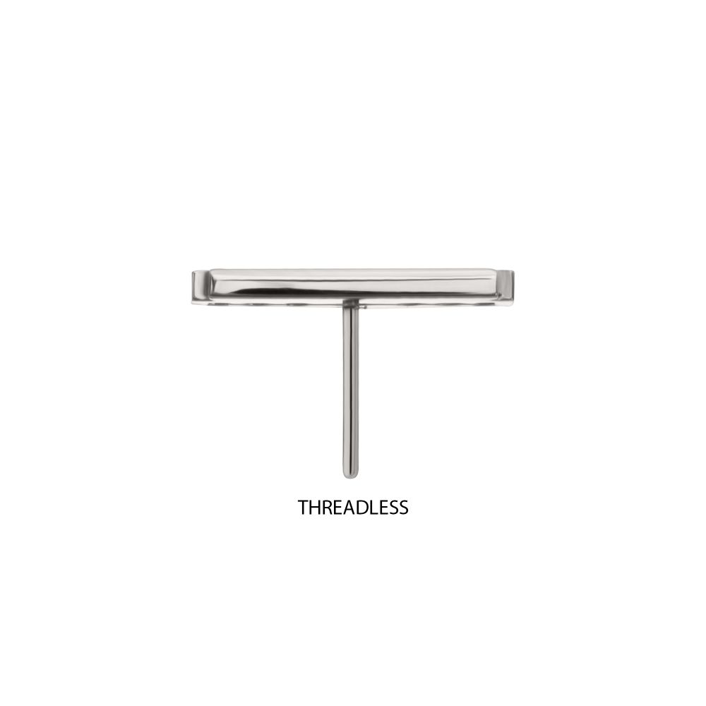 Titanium Threadless Razor Blade Top