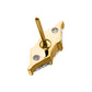 24Kt Gold PVD Titanium Threadless Tri-Linear Gem Cluster Top