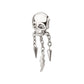 Titanium Threadless Skull Top with Spike & Lightning Bolt Dangle Chain
