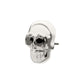 Titanium Threadless Skull Top with Black CZ Gem Eye