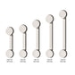 Titanium-Internally Threaded with 4mm Flat Discs Surface Barbell
