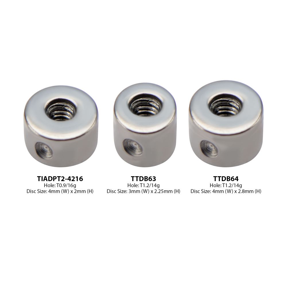 Titanium Captive Bead Rings Adapter