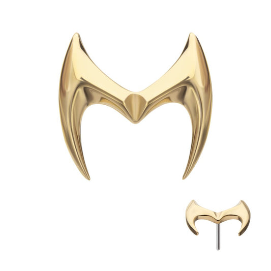14Kt Yellow Gold Marvel Wandavision Tiara Threadless Top