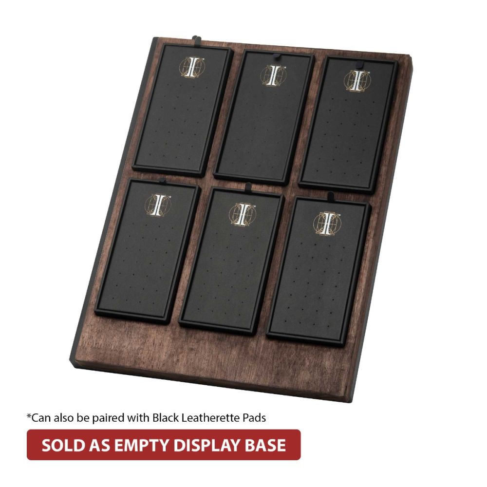 Mahogany Finish Walnut Wood Modular Empty Display Base