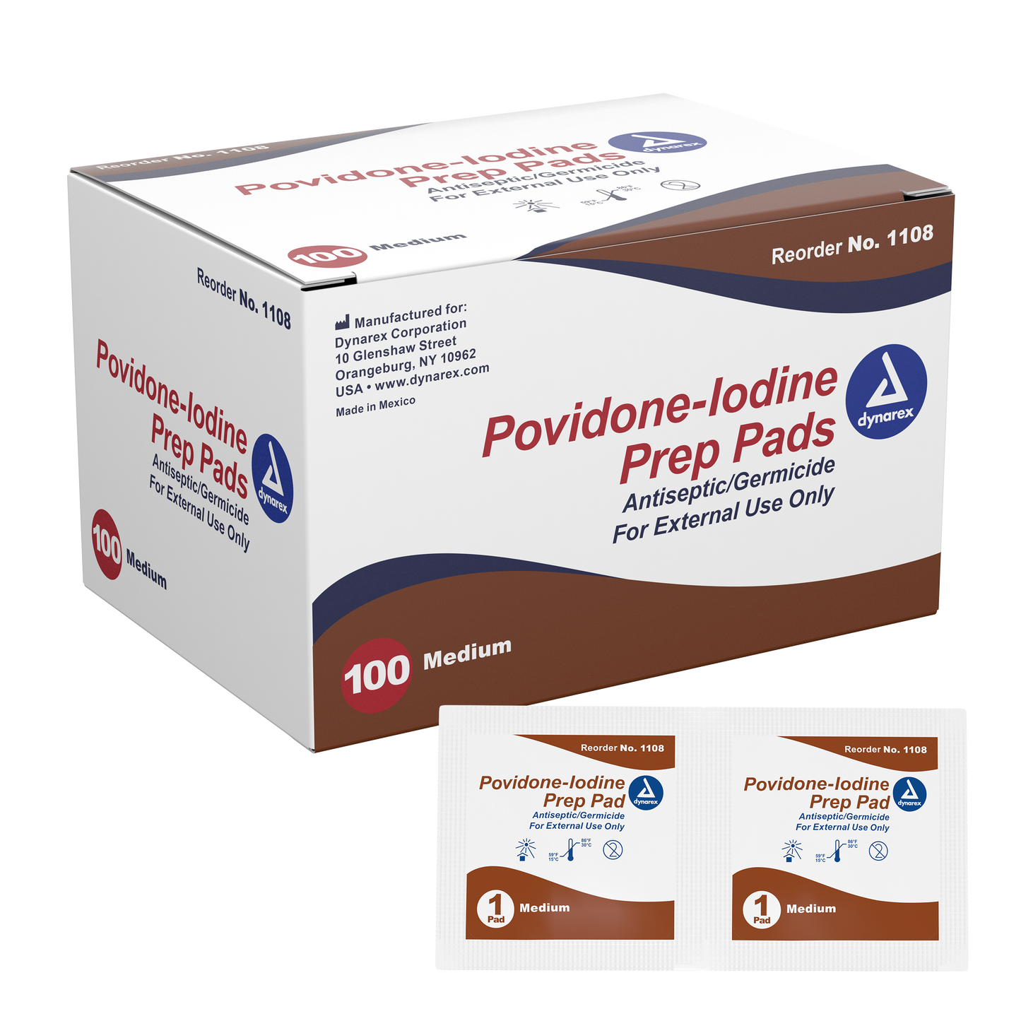 Providone Iodine single use Prep pads