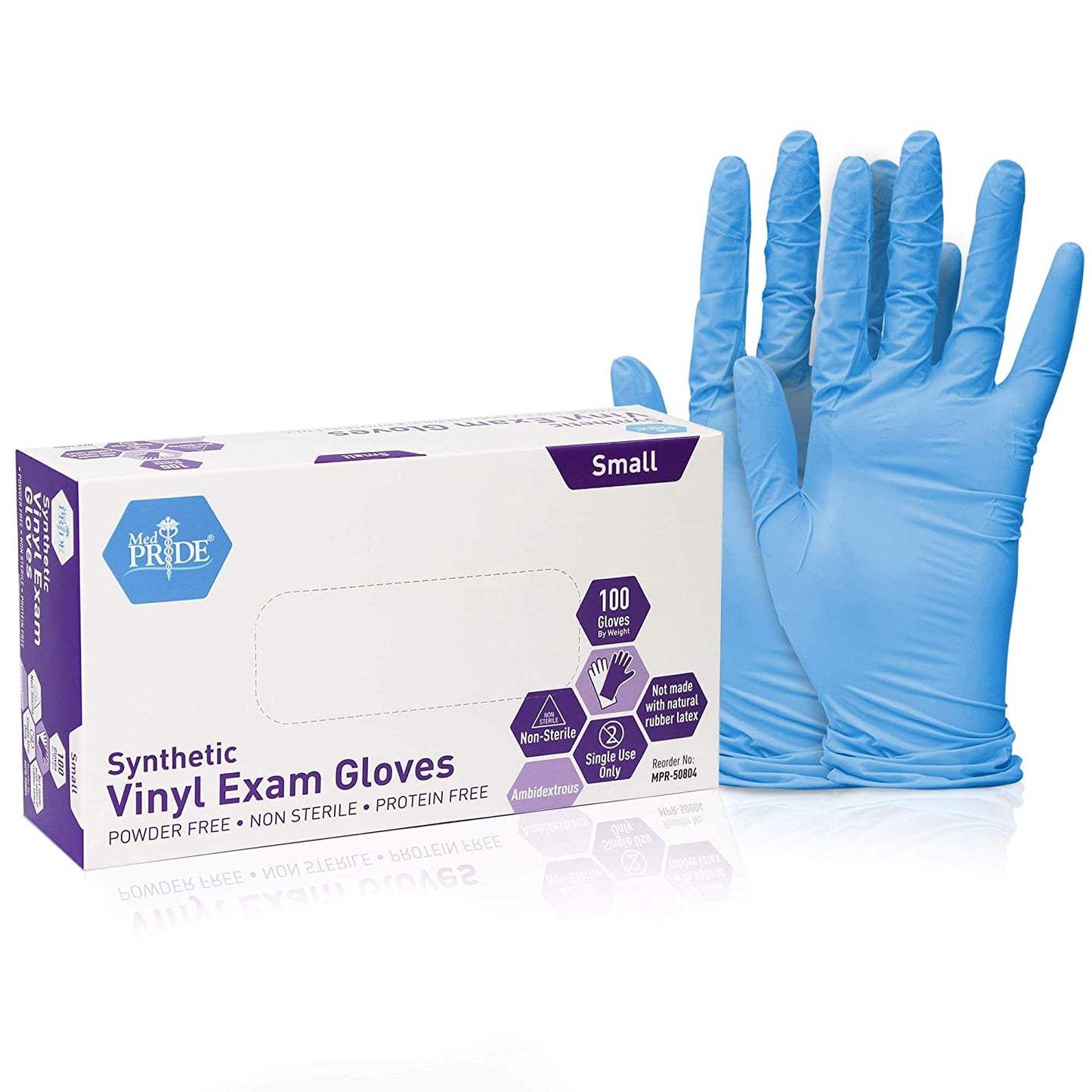 MedPride Synthetic Vinyl Exam Gloves