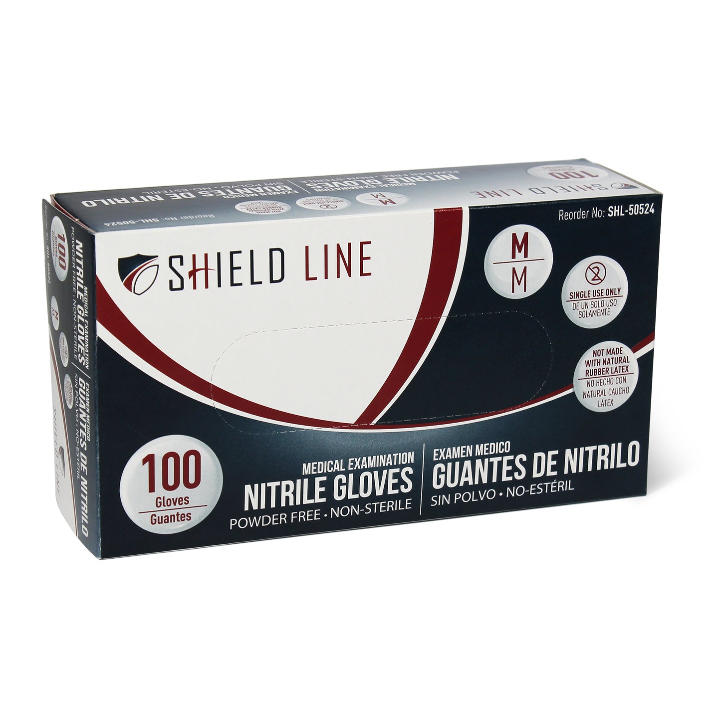 Shield Line Medical Examination Nitrile Gloves