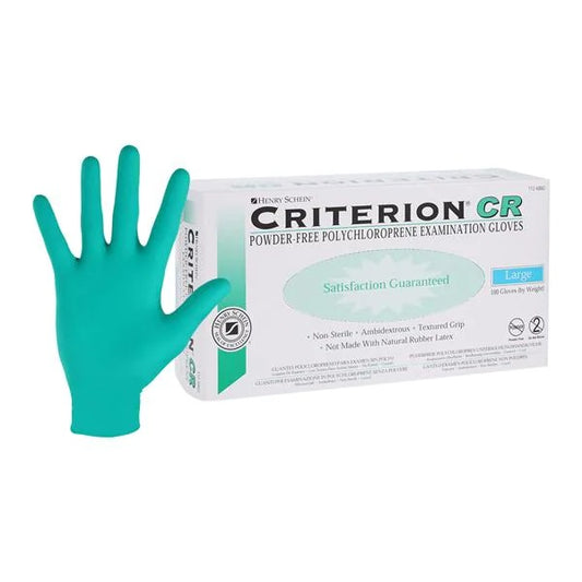 Criterion CR polychloroprene Exam Gloves Henry Schein - Case of 1000