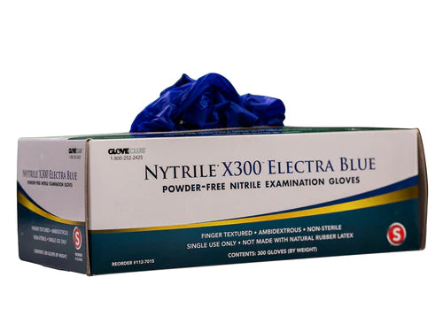 Nytrile x300 electric blue nitrile gloves